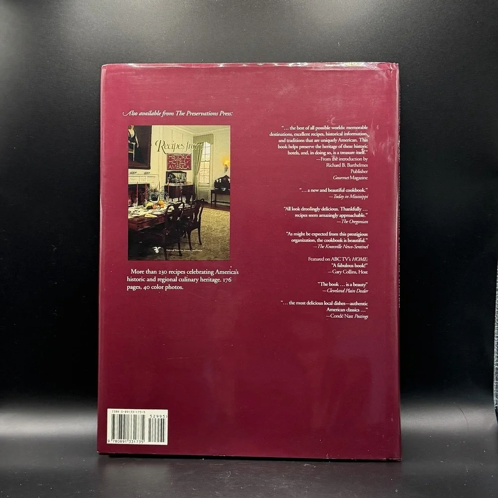 Menus for Special Occasions from Historic Hotels of America by National Trust...